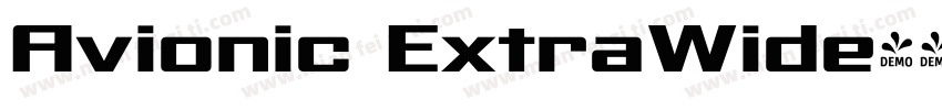 Avionic ExtraWide字体转换
